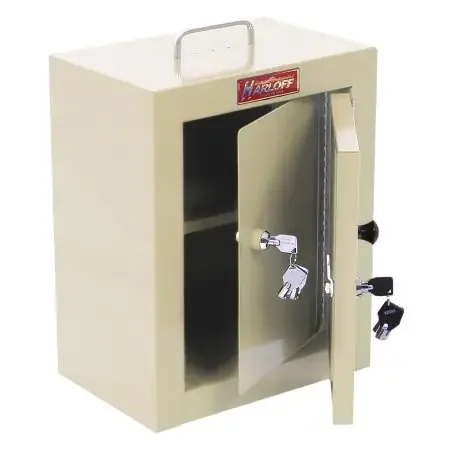 Harloff – Narcotic Cabinet Wall Mount 20 Gauge Steel One Adjustable and Removable Shelf Double Key Lock – 2820AQ