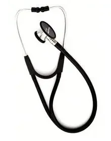 Harvey Elite – Cardiology Stethoscope Black 1-Tube 17 Inch Tube Double-Sided Chestpiece – 5079-125P