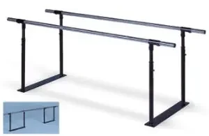 Hausmann – Parallel Bars 9 X 25 X 28 to 1 Inch Black / Stainless Steel – 1318
