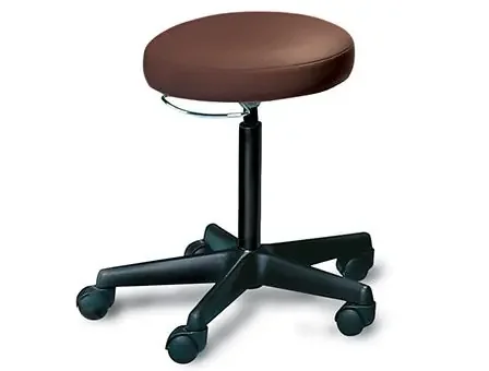Hausmann Industries – Air Lift Stool Pneumatic Height Adjustment / Hand Operated 5 Casters Forest Green – 2113-V21