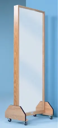 Hausmann Industries – Glass Portable Mirror 27 X 72 Inch Oak – 1671