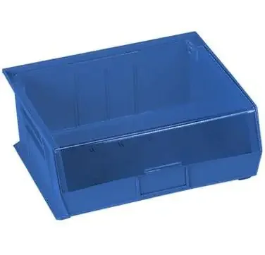 HCL Super Tough – Bin with LId Blue Plastic 16-1/2 X 7 X 14-3/4 Inch – 1555B