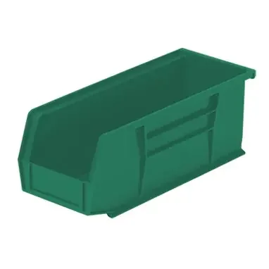HCL Super Tough – Storage Bin Green Plastic 4 X 4-1/8 X 10-7/8 Inch – 1401G