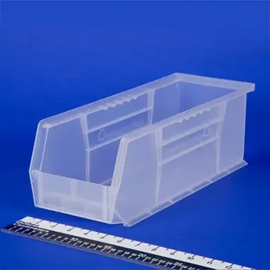 HCL Super Tough – Storage Bin Semi-Clear Plastic 5 X 5-1/2 X 14-3/4 Inch – 1403C