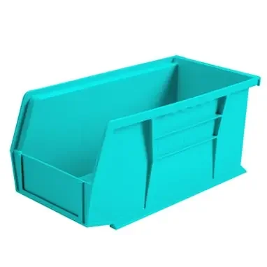 HCL Super Tough – Storage Bin Teal Plastic 5 X 5-1/2 X 10-7/8 Inch – 1410T