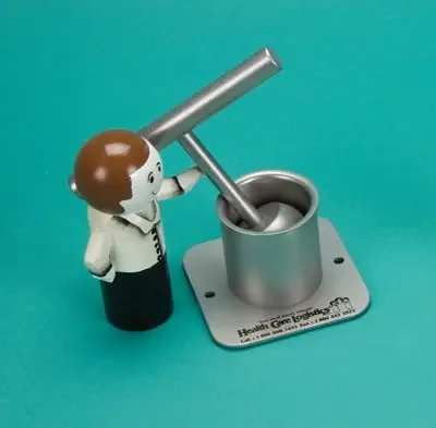 HCL Tablet Pulverizer – Pill Crusher Hand Operated Silver – 7340