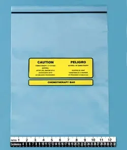 Health Care Logistics – Chemo Drug Transport Bag Clear Bag Polyethylene 12 X 15 Inch – 9517