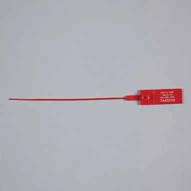 Health Care Logistics – Secure-Pull Seal Consecutively Numbered Red Polypropylene 9-1/2 Inch – 7843-10