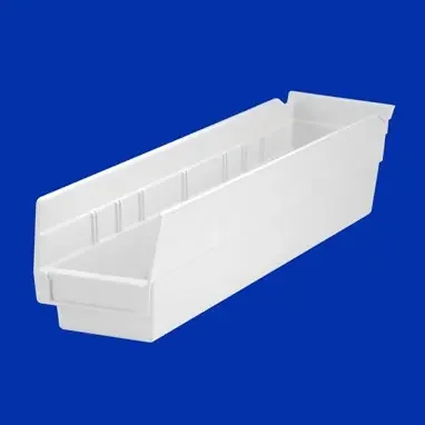 Health Care Logistics – Shelf Bin Terra Cotta Plastic 4 X 4-1/8 X 17-5/8 Inch – 1450C