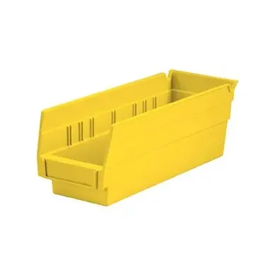 Health Care Logistics – Shelf Bin Yellow Plastic 4 X 4-1/8 X 11-5/8 Inch – 1440Y