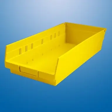 Health Care Logistics – Shelf Bin Yellow Plastic 4 X 8-3/8 X 17-7/8 Inch – 1457Y