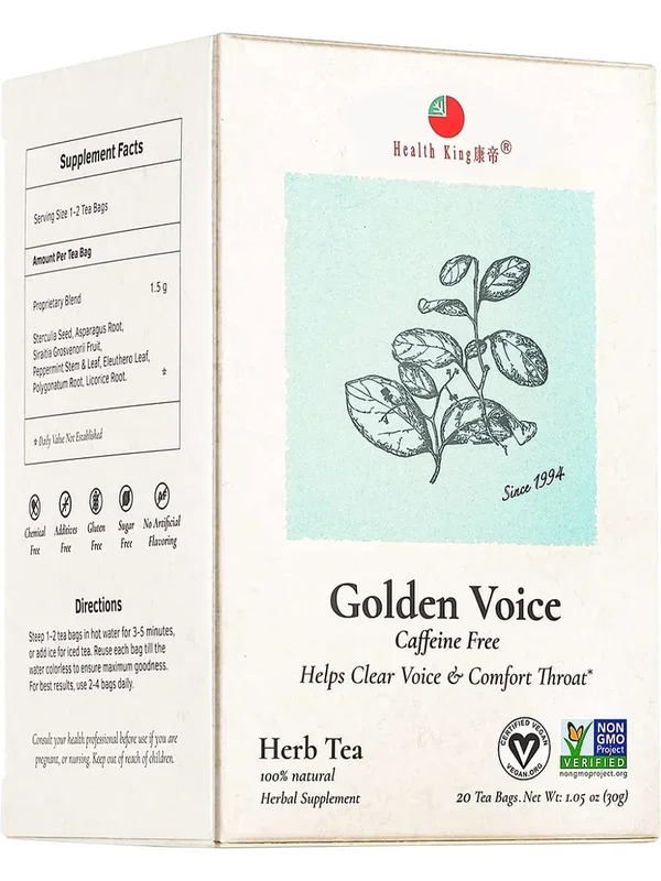 Health King, Golden Voice Tea, 20 tea bags