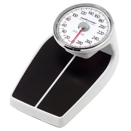 Health O Meter – Floor Scale Dial Display 400 lbs. Capacity Black / White Analog – 160LBS