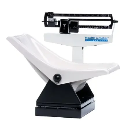 Health O Meter – Pediatric Scale Balance Beam Display 130 lbs./ 65 kg Capacity Black/ White Analog – 1524KL