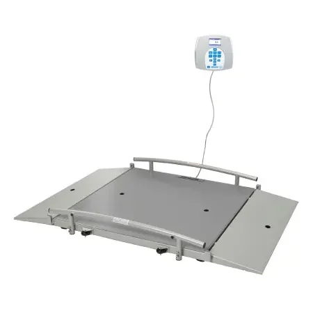 Health O Meter – Wheelchair Scale Digital LCD Display 454 kg Capacity Gray AC Adapter / Battery Operated – 2650KG