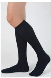 Health Support – Compression Stocking Knee High Size D / Regular Black – 201404