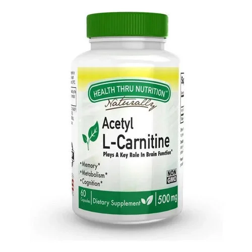 Health Thru Nutrition, Acetyl L-Carnitine, 500 mg, 60 Veg Caps