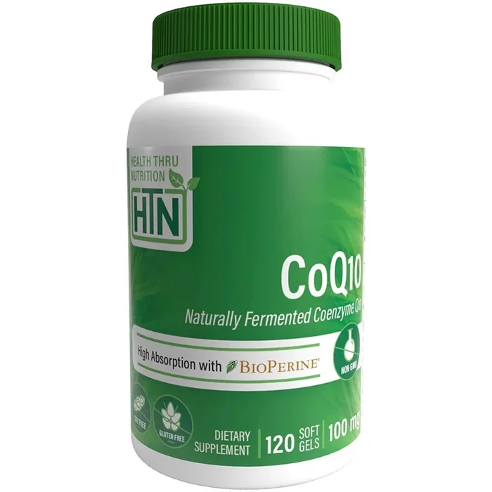Health Thru Nutrition, CoQ-10 (w/ BioPerine) 100mg (NON-GMO), 120 Softgels