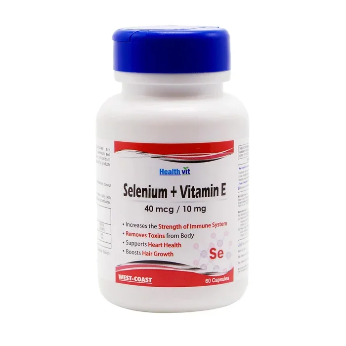 Healthvit Selenium + Vitamin E Capsule – 60 Capsules
