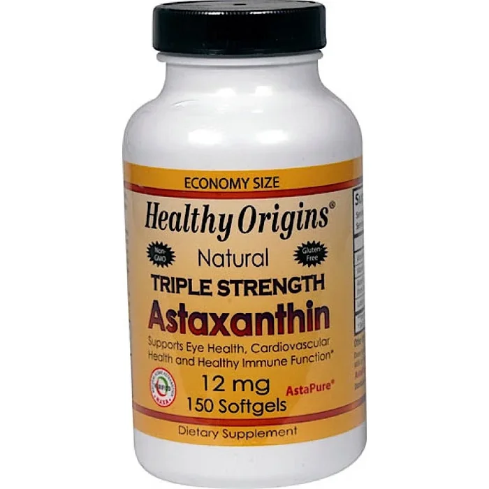 Healthy Origins, Astaxanthin 12 mg Triple Strength, 150 Softgels