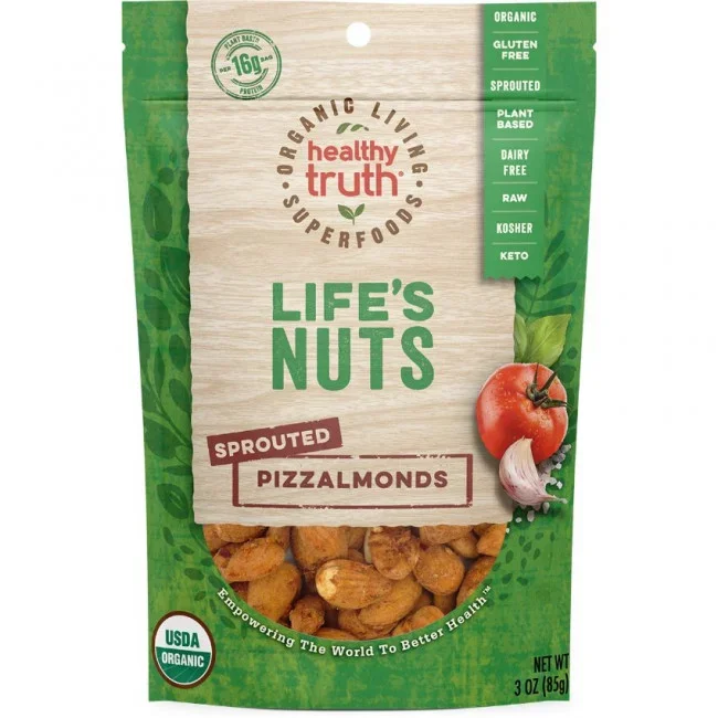 Healthy Truth Organic Living Superfoods Life’s Nuts Sprouted Pizzalmonds 3 oz