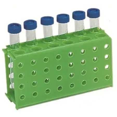 Heathrow Scientific – 4-Way Test Tube Rack 80 Place 1.5 to 2.0 / 0.5 / 15 / 50 mL Tube Size Green 2-1/8 X 3-3/4 X 6-7/8 Inch – HS29022C