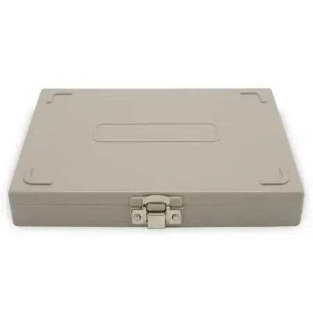 Heathrow Scientific – Slide Storage Box 34 X 175 X 208 mm Gray ABS Plastic / Cork 100 Slide Capacity – HS15994F