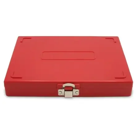 Heathrow Scientific – Slide Storage Box 34 X 175 X 208 mm Red ABS Plastic / Foam 100 Slide Capacity – HS15994P