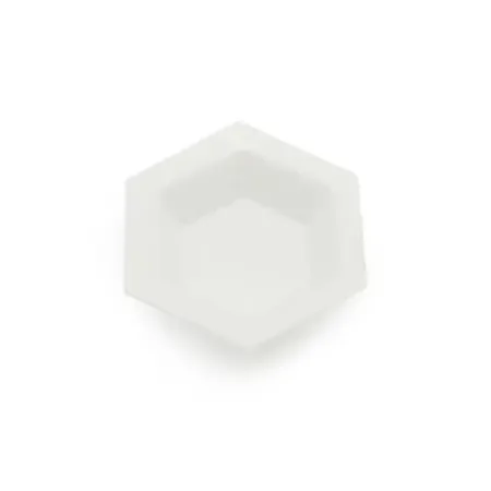 Heathrow Scientific – Weighing Dish Hexagonal / Wide Flat Bottom White Polystyrene – HS14251A