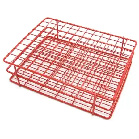 Heathrow Scientific – Wire Rack Test Tube Rack 108 Place 13 to 16 mm Tube Size Red 2-1/2 X 7-2/5 X 9-1/2 Inch – HS23108