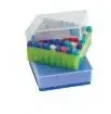 Helmer Scientific – Vial Storage Box 2 X 5-1/8 X 5-1/8 Inch Pink Polypropylene 81 Vial Capacity – 220623