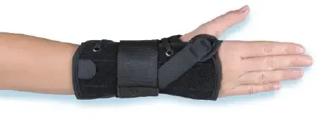 Hely & Weber – Wrist Brace Aluminum / Poly-Felt / Suede Left Hand Black Medium – 434B-LT-M