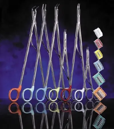 Hemoclip – Traditional Style Ligating Clip Titanium Medium Blue Clip 25 Clips – 523700