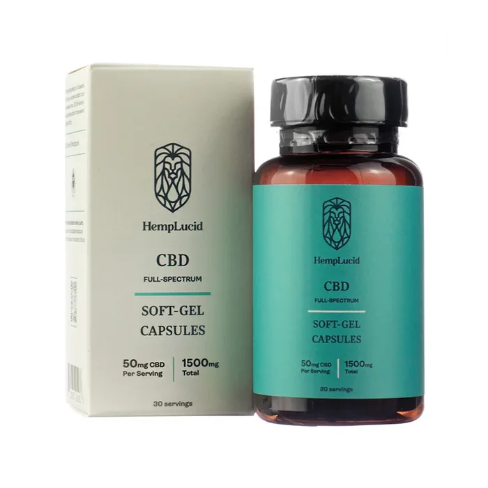 HempLucid Full-Spectrum CBD Softgels 50mg