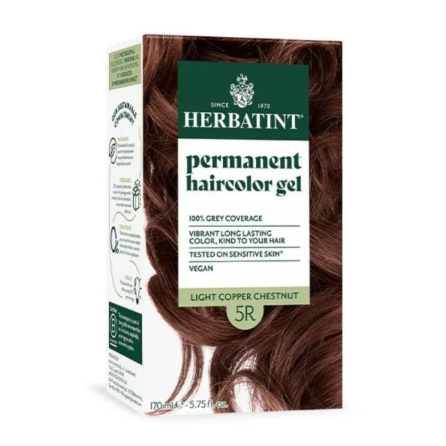 Herbatint Herbal Haircolor Gel Permanent 5R Light Copper Chestnut