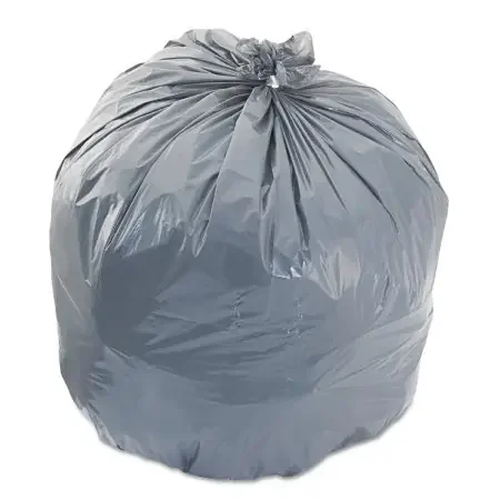 Heritage – Trash Bag 33 gal. Gray LLDPE 1.1 mil 33 X 39 Inch Star Seal Bottom Flat Pack – HERH6639SG