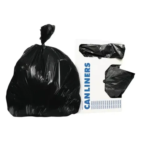Heritage – Trash Bag 45 gal. Black HDPE 22 Mic. 40 X 48 Inch Star Seal Bottom Coreless Roll – HERZ8048WKR01