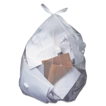 Heritage – Trash Bag 45 gal. Clear LLDPE 1.5 mil 40 X 46 Inch Star Seal Bottom Flat Pack – HERH8046AC