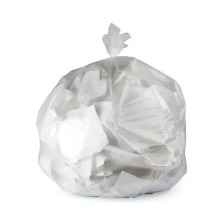 Heritage – Trash Bag 60 gal. Clear LLDPE 0.70 mil 38 X 58 Inch Star Seal Bottom Flat Pack – H7658HC