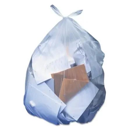 Heritage – Trash Bag 60 gal. Clear LLDPE 1.1 mil 38 X 58 Inch Star Seal Bottom Flat Pack – HERH7658SC