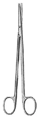 HerMann – Dissecting Scissors Metzenbaum 10 Inch Length Surgical Grade Stainless Steel NonSterile Finger Ring Handle Straight Blunt Tip / Blunt Tip – BR08-28025