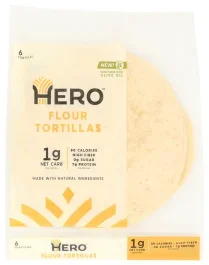 Hero Bread Flour Tortillas 8–6 Pack-9.3 oz