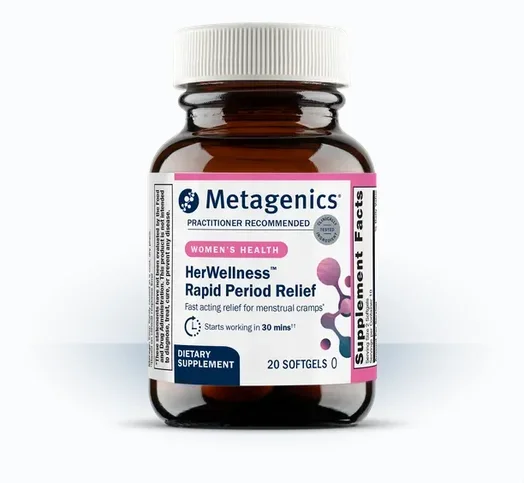 HerWellness™ Rapid Period Relief (20 softgels) by Metagenics