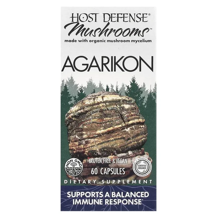Host Defense, Mushrooms™, Agarikon (Fomitopsis officinalis, 60 Capsules