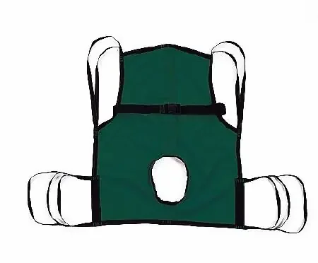 Hoyer – Seat Commode Sling 4 Point Without Head Support Chainless Small 110 lbs. Weight Capacity – 70058