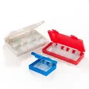 HS2L Series – Slide Storage Box Red 100 Slide Capacity – 258-6188-R30
