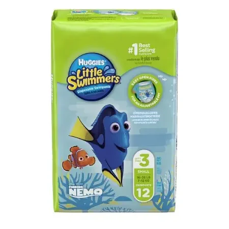 Huggies Little Swimmers – Unisex Baby Swim Diaper Small Disposable Heavy Absorbency – 18339