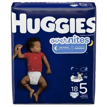 Huggies Overnites – Unisex Baby Diaper Size 5 Disposable Heavy Absorbency – 49540