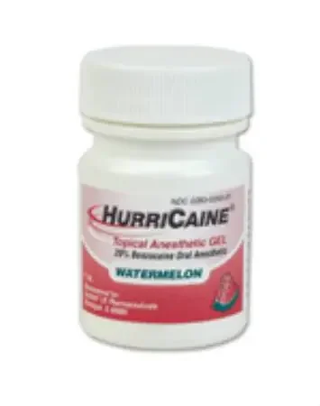 HurriCaine – Oral Pain Relief 20% Strength Benzocaine Oral Gel 1 oz. – 00283029331