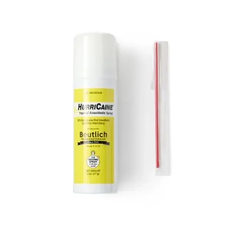 HurriCaine – Oral Pain Relief 20% Strength Benzocaine Oral Spray 2 oz. – 00283067902